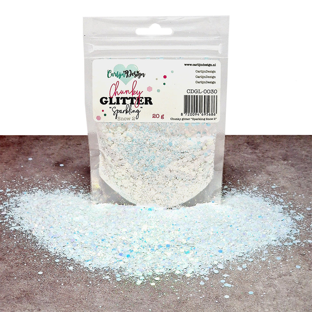 CarlijnDesign Chunky Glitter Combo Pack 6 Winter 2 glitter 6x20 g iriserende
