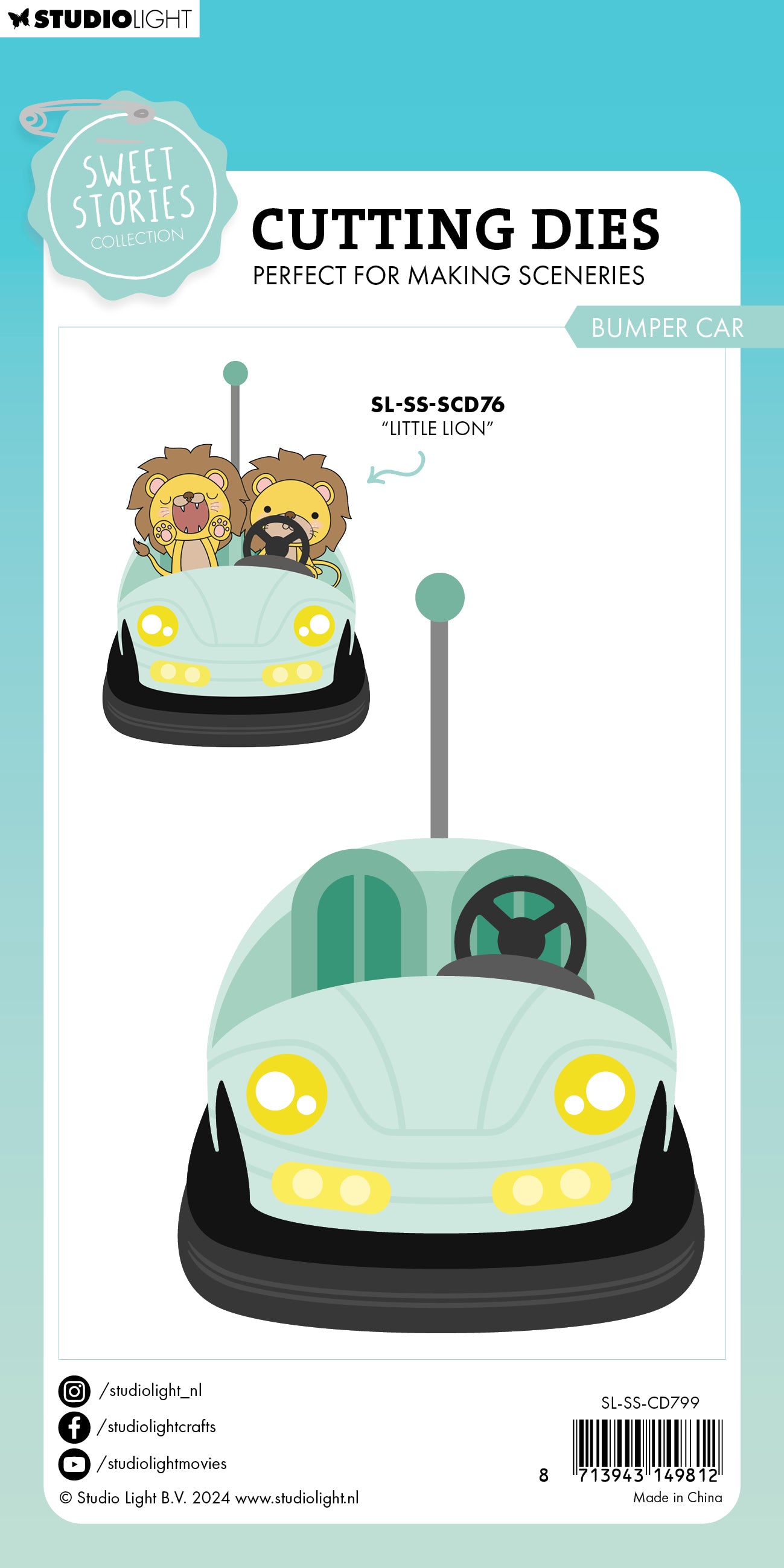 Studio Light Sweet Stories Bumper Car dieskutt 163x100 mm