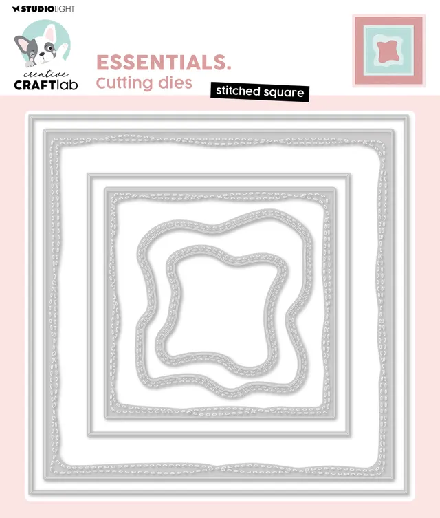 Creative Craftlab Essentials dies Stitched square sømkant
