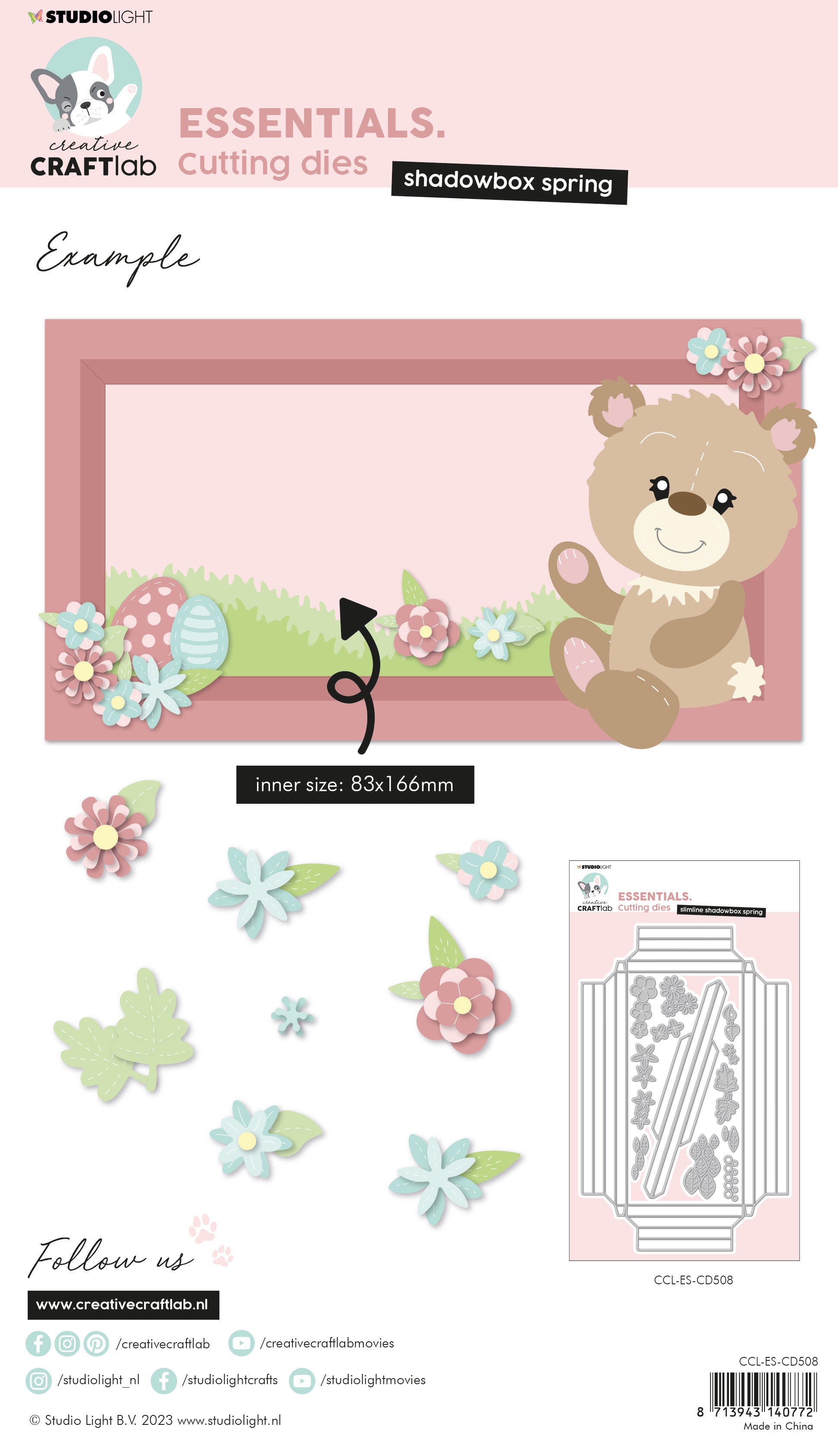 Creative Craftlab Shadowbox spring cutting die vår