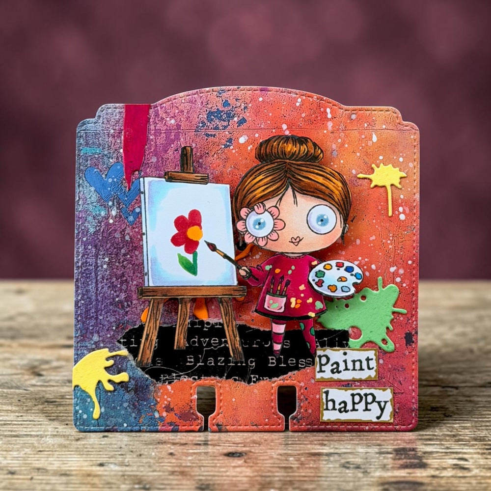 Aall and Create TP-1500 stempelsett A7 Paint Happy fotopolymer