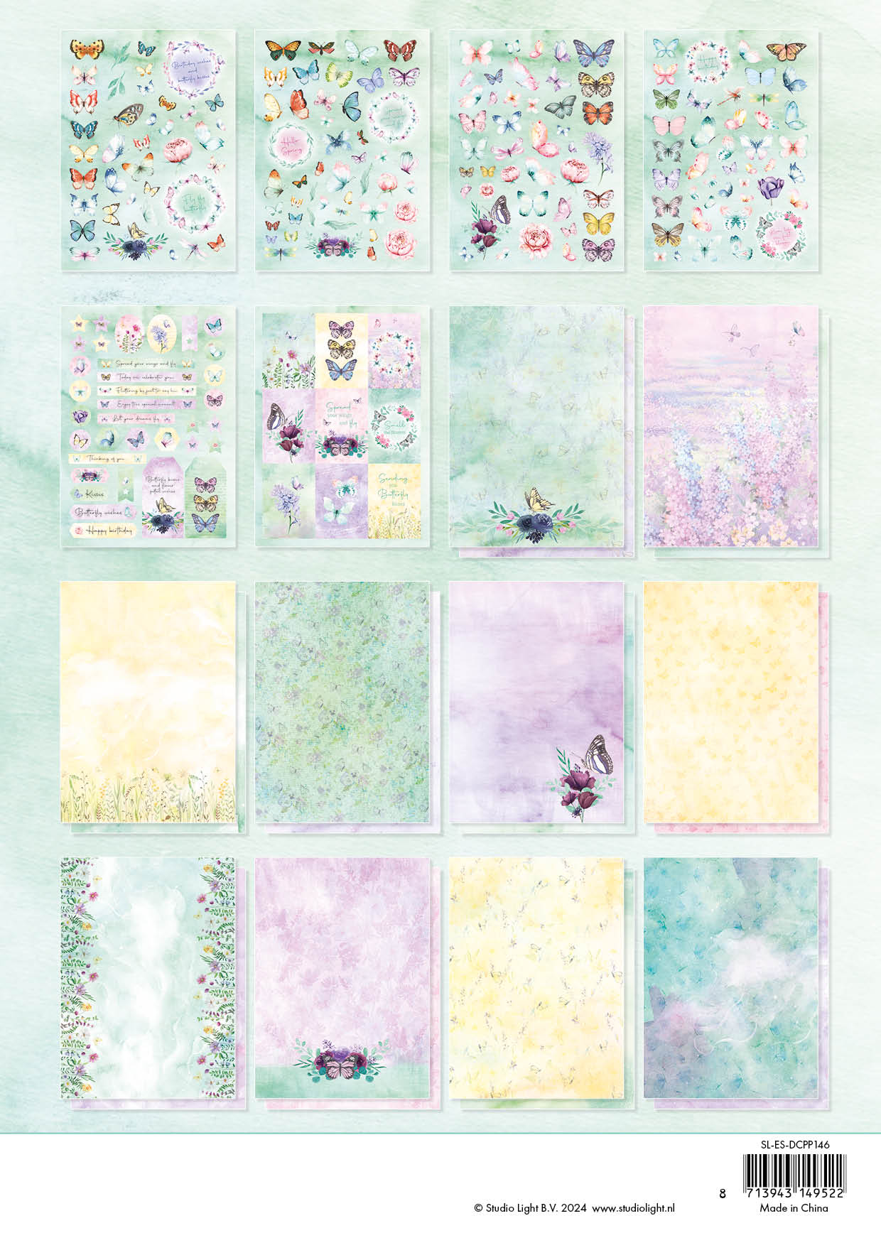 Studio Light Essentials Beautiful Butterfly die-cut blokk