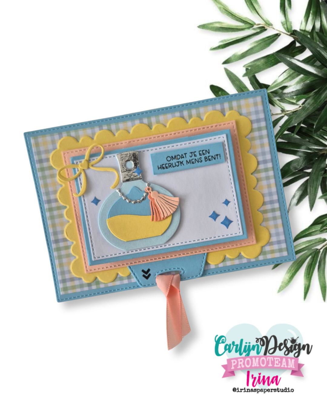 CarlijnDesign Cadeaukaart CDST-0170 stempel A6 gavekort