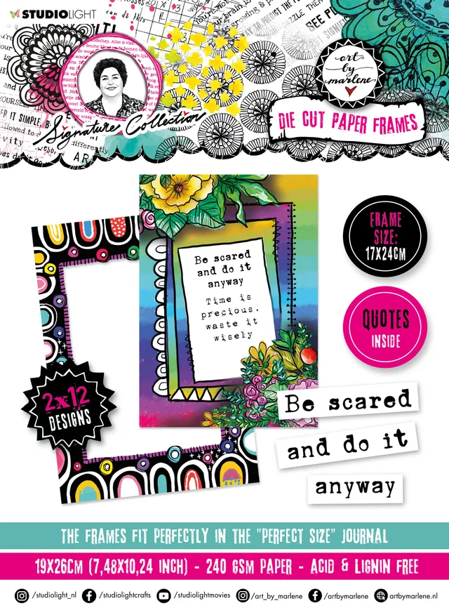 Art by Marlene Signature Collection Paper Frames die-cut papirblokk