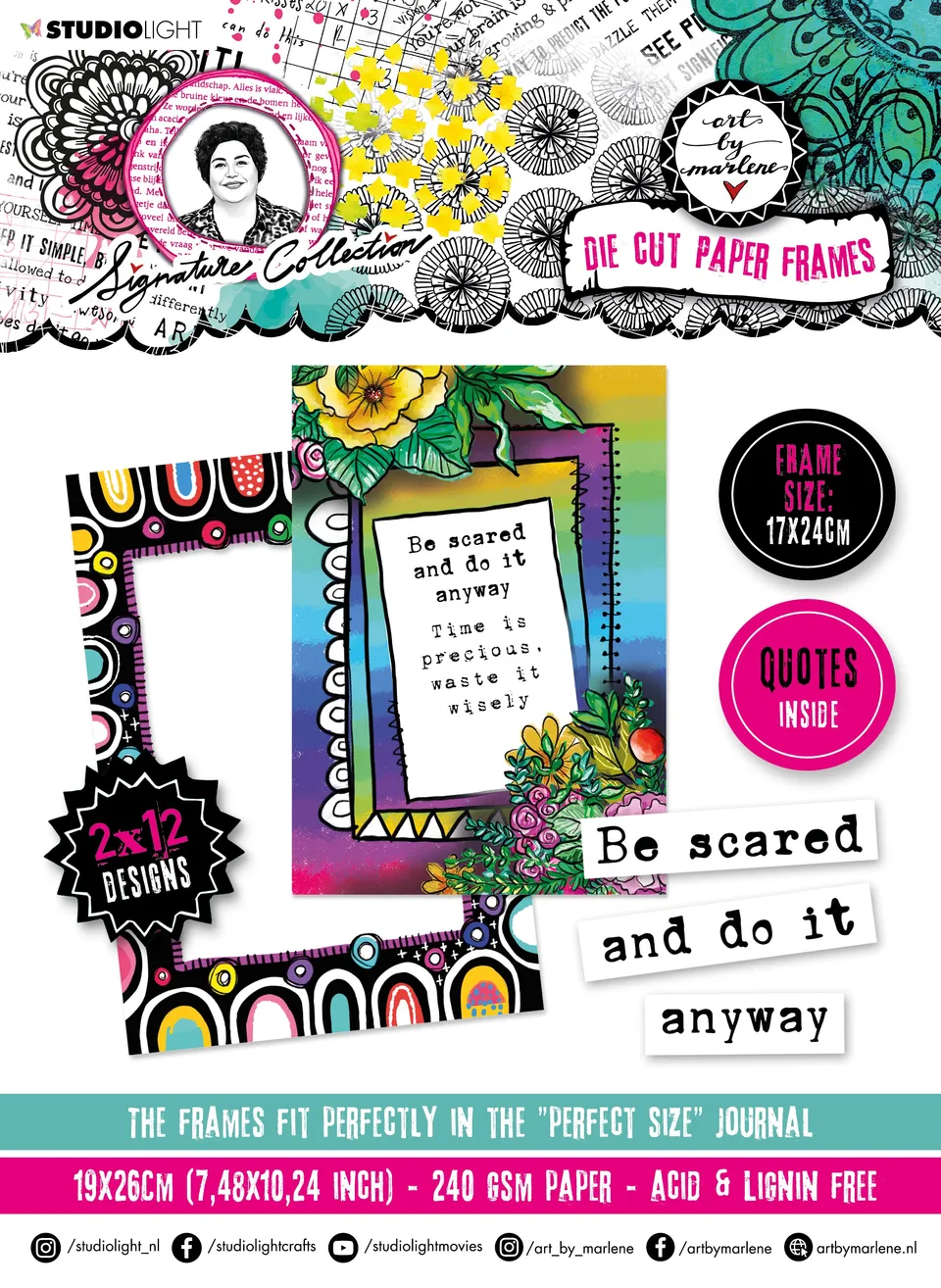 Art by Marlene Signature Collection Paper Frames die-cut papirblokk