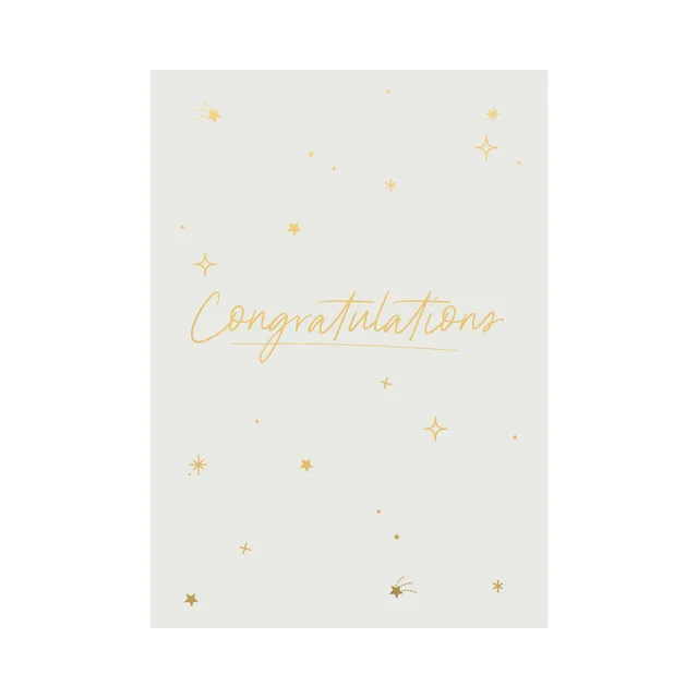 KaiserCraft Congrats Starry Congratulations gratulasjonskort 13x18