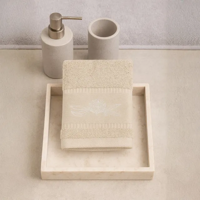 K&Co. Serenity ansiktsklut taupe 35x35 cm