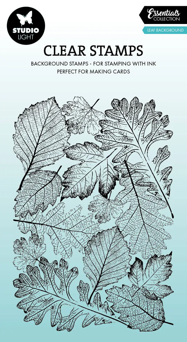 Studio Light Essentials Leaf Background clear stempel bakgrunn