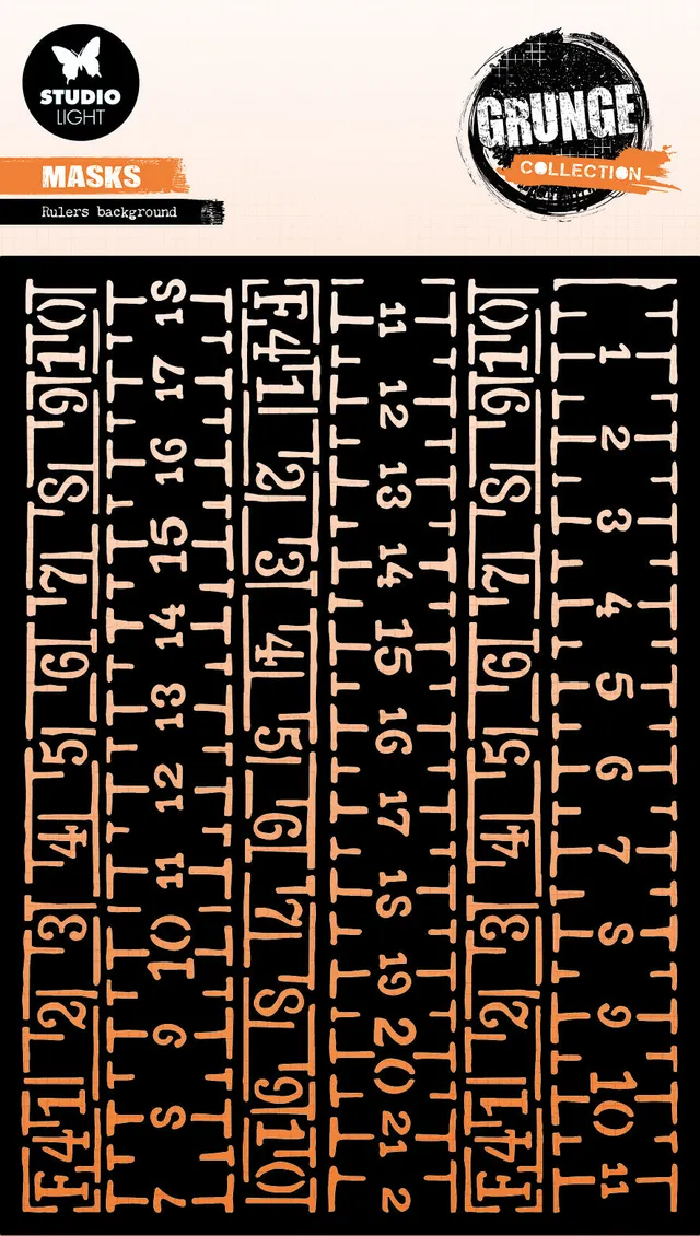 Studio Light Grunge Collection maske Ruler background