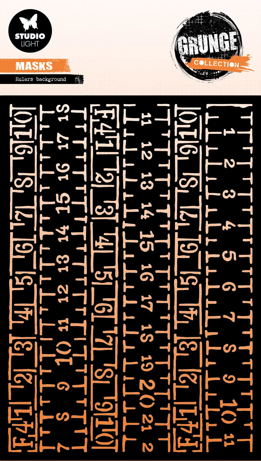 Studio Light Grunge Collection maske Ruler background