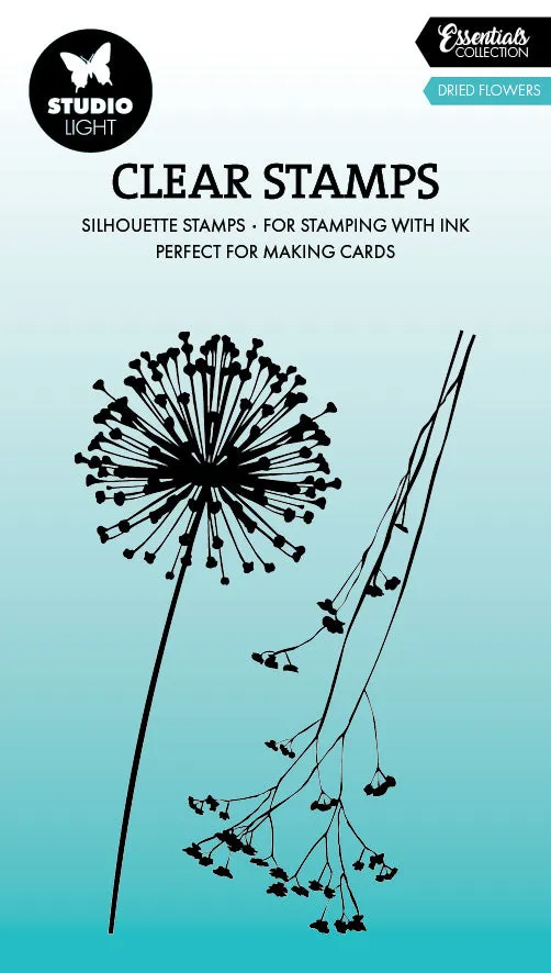Studio Light Essentials Dried Flowers clear stempel tørkede blomster
