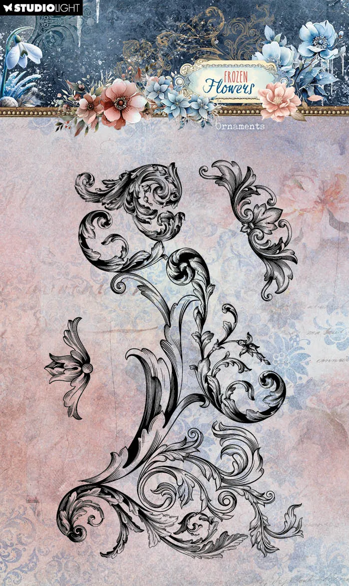 Studio Light Frozen Flowers Ornaments stempel vinter