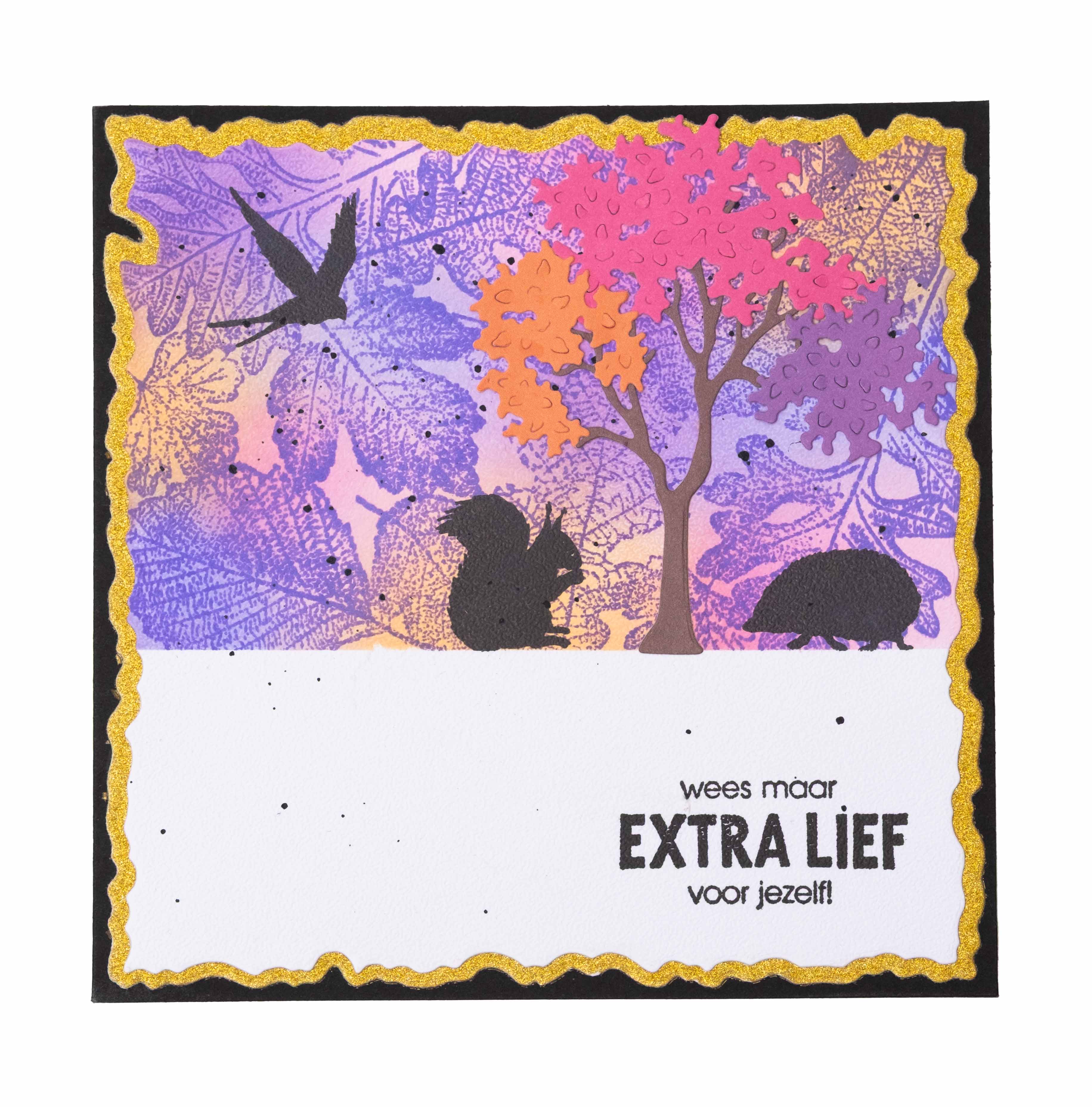 Studio Light Essentials Leaf Background clear stempel bakgrunn