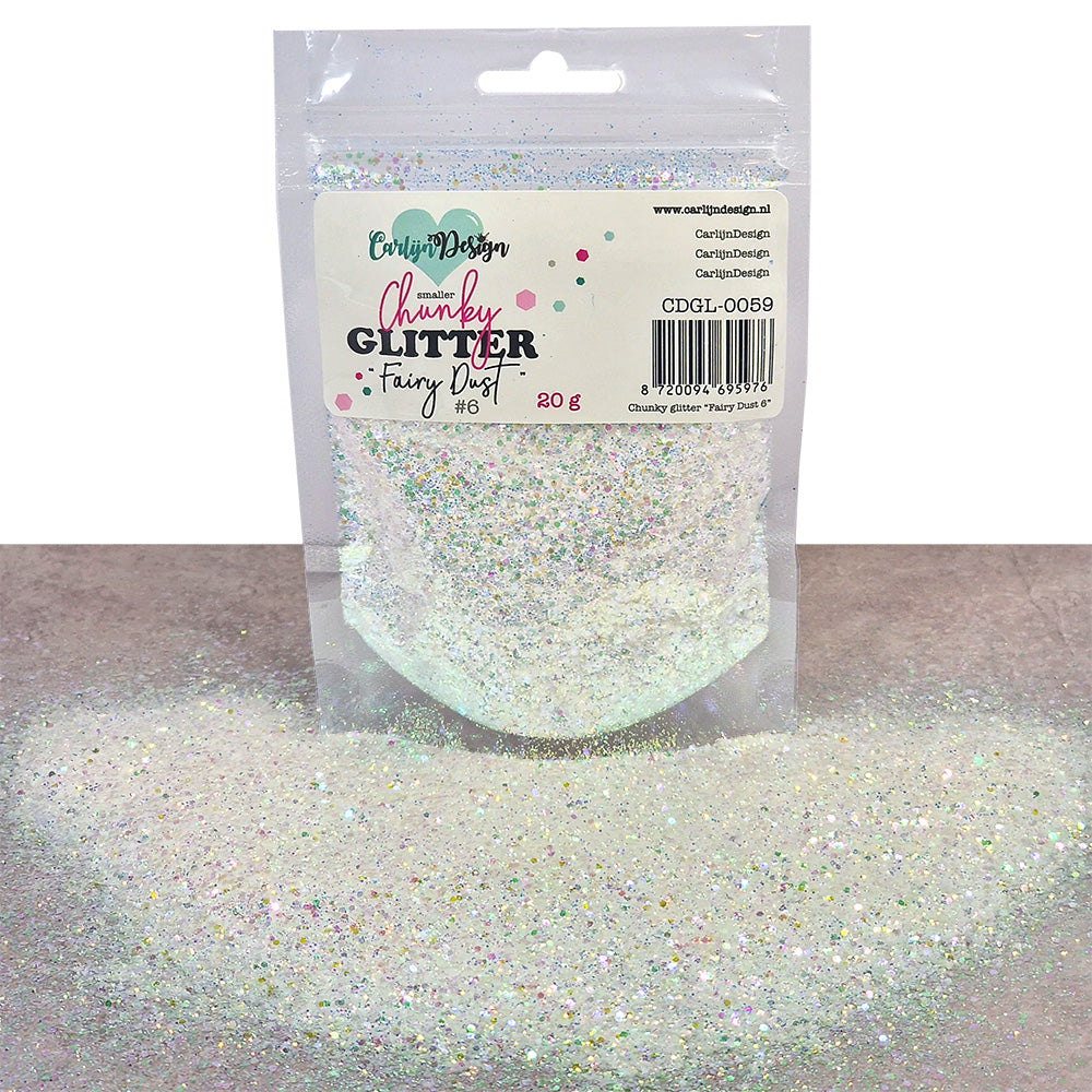 CarlijnDesign Combo Pack 9 Fairy Dust glitter 6x20g iriserende