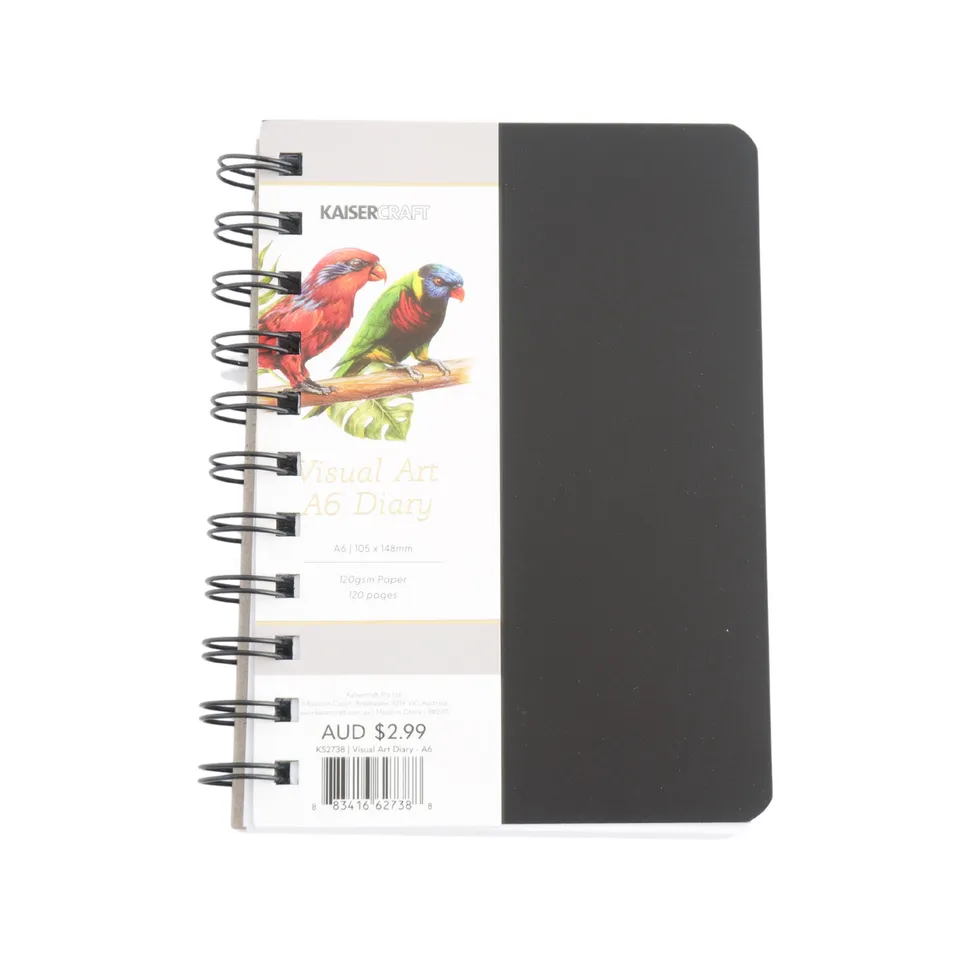 KaiserCraft Visual Art Diary skissebok A6 120 sider
