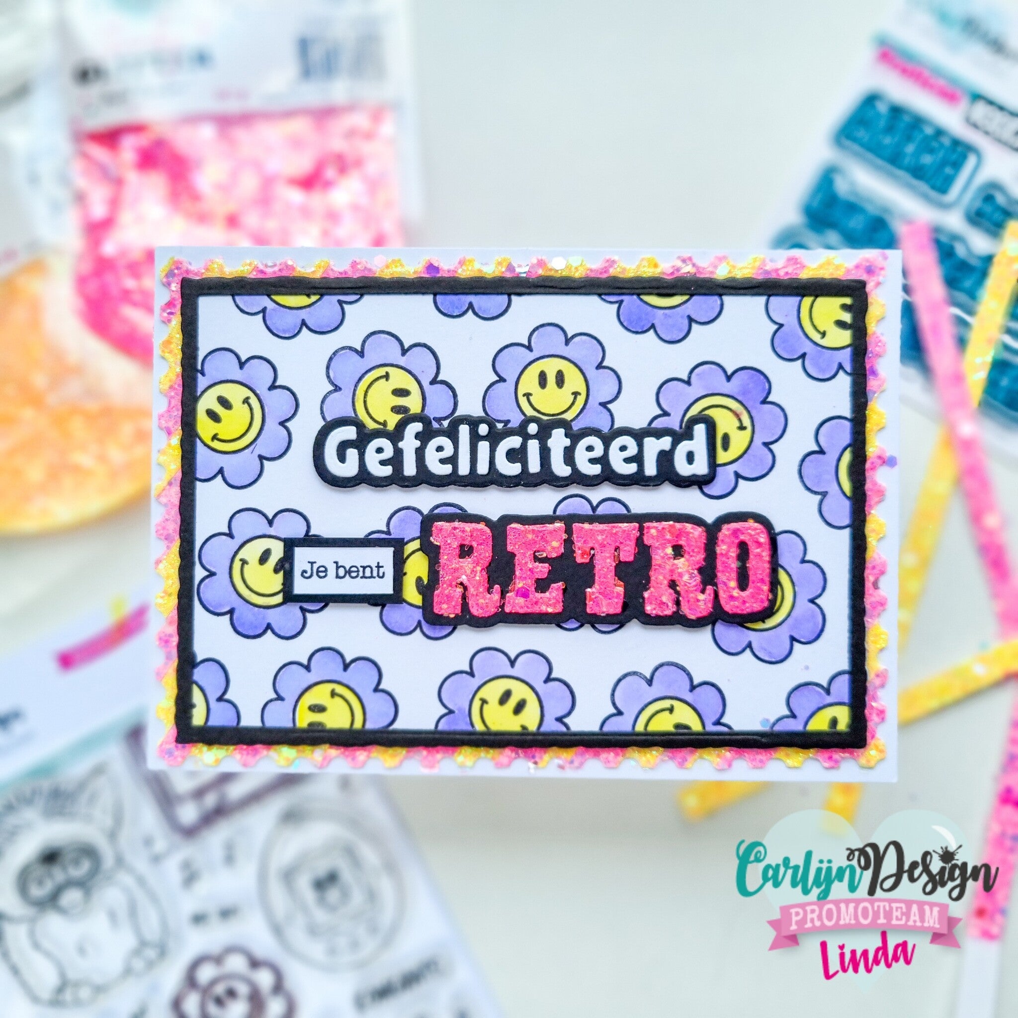 CarlijnDesign A6 Rektangler 3 CDSN-0256 dies postage