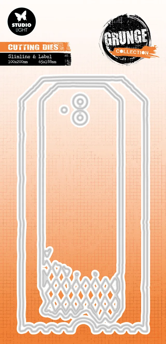 Studio Light Grunge Tag Shapes dies merkelapper stort