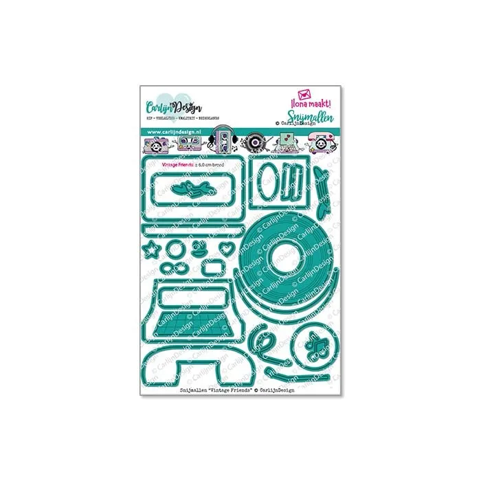 CarlijnDesign Vintage Friends CDSN-0257 dies retro