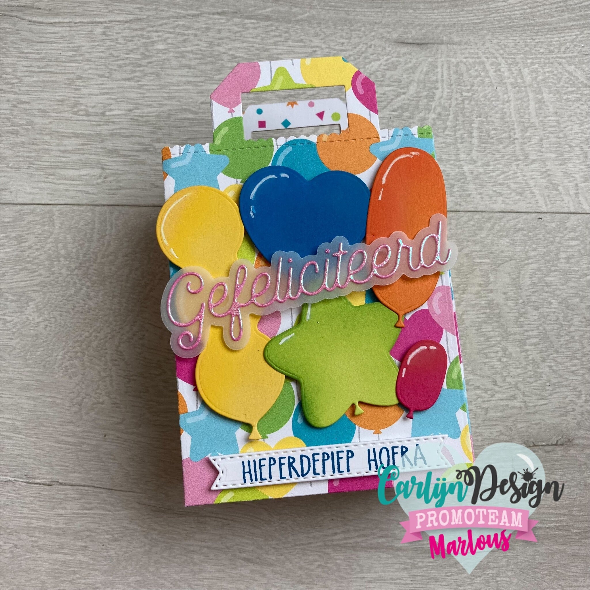 CarlijnDesign Monoline Gefeliciteerd CDSN-0131 dies gratulasjon