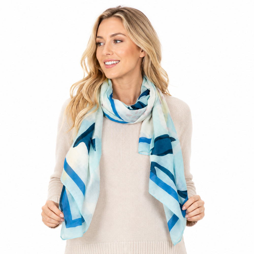 K&Co. Sunset Spritz sommerskjerf lemon 180 cm