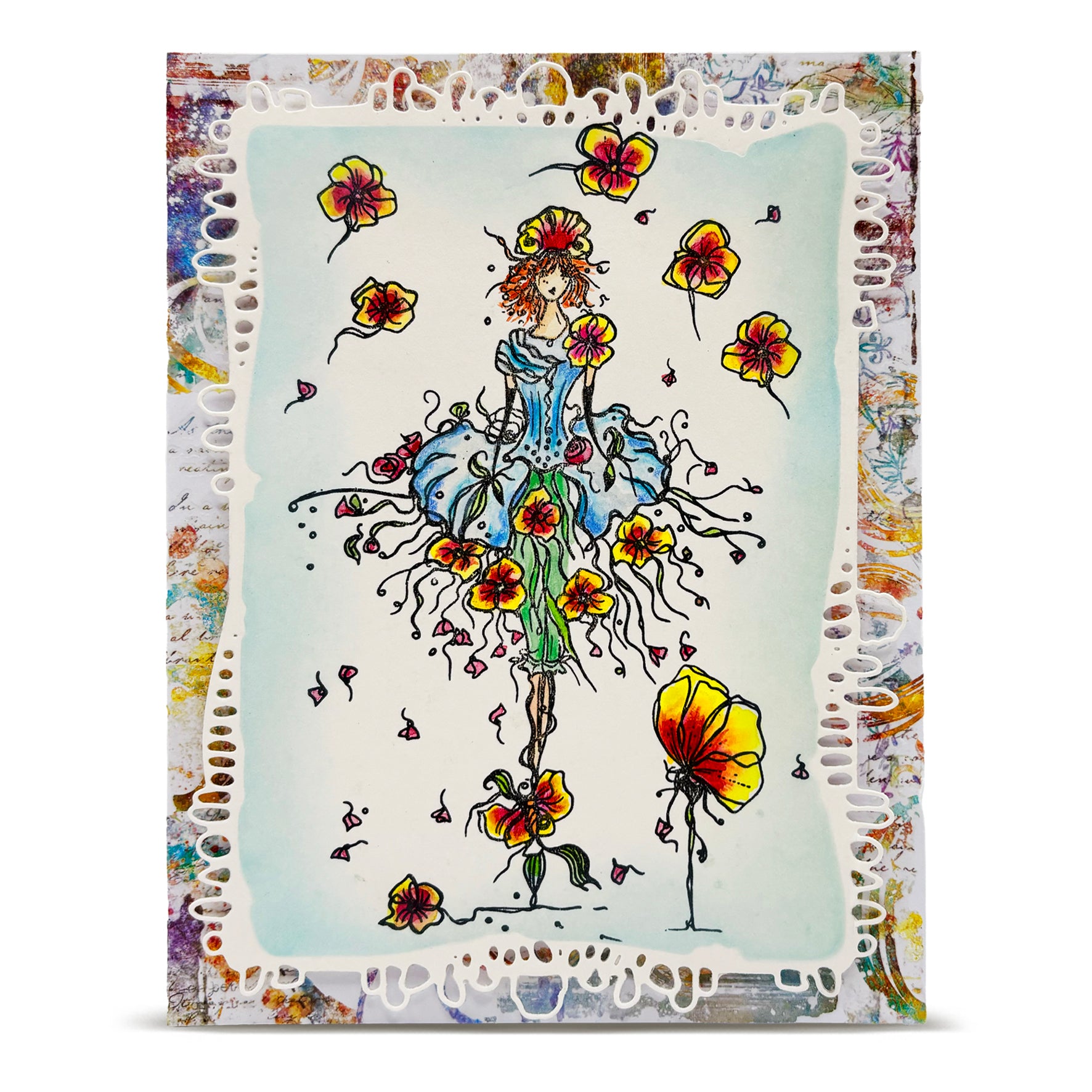 Aall and Create TP-1400 Pirouette of Petals stempelsett A6