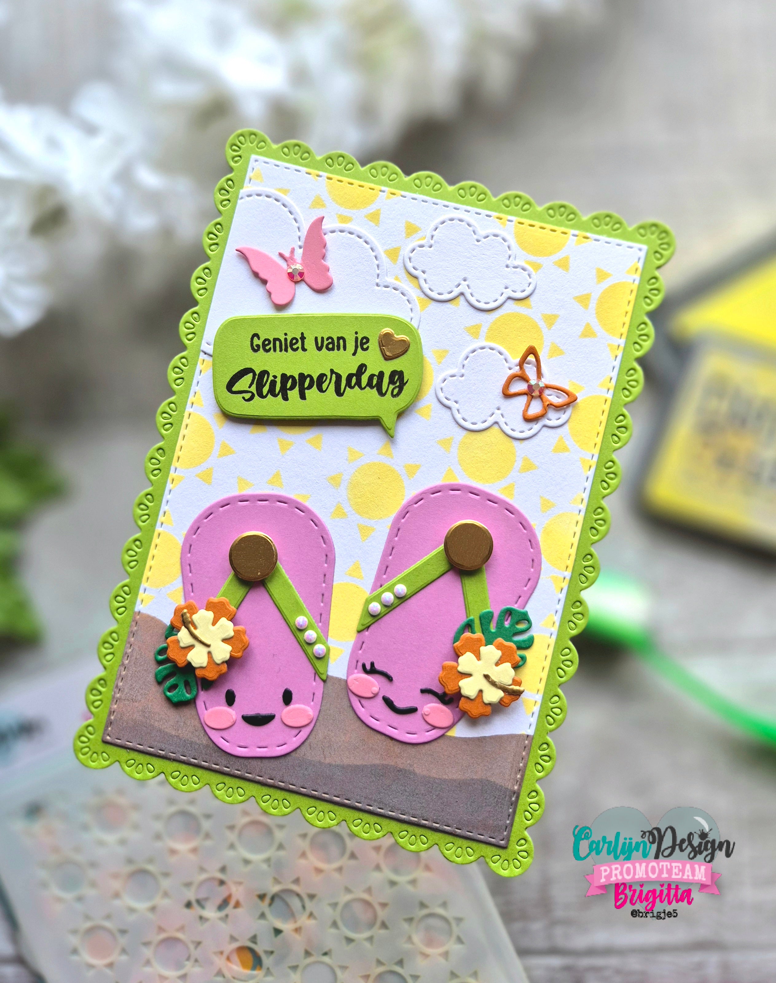 CarlijnDesign Buddies CDSC-0042 sjablong sommer 3-pakning
