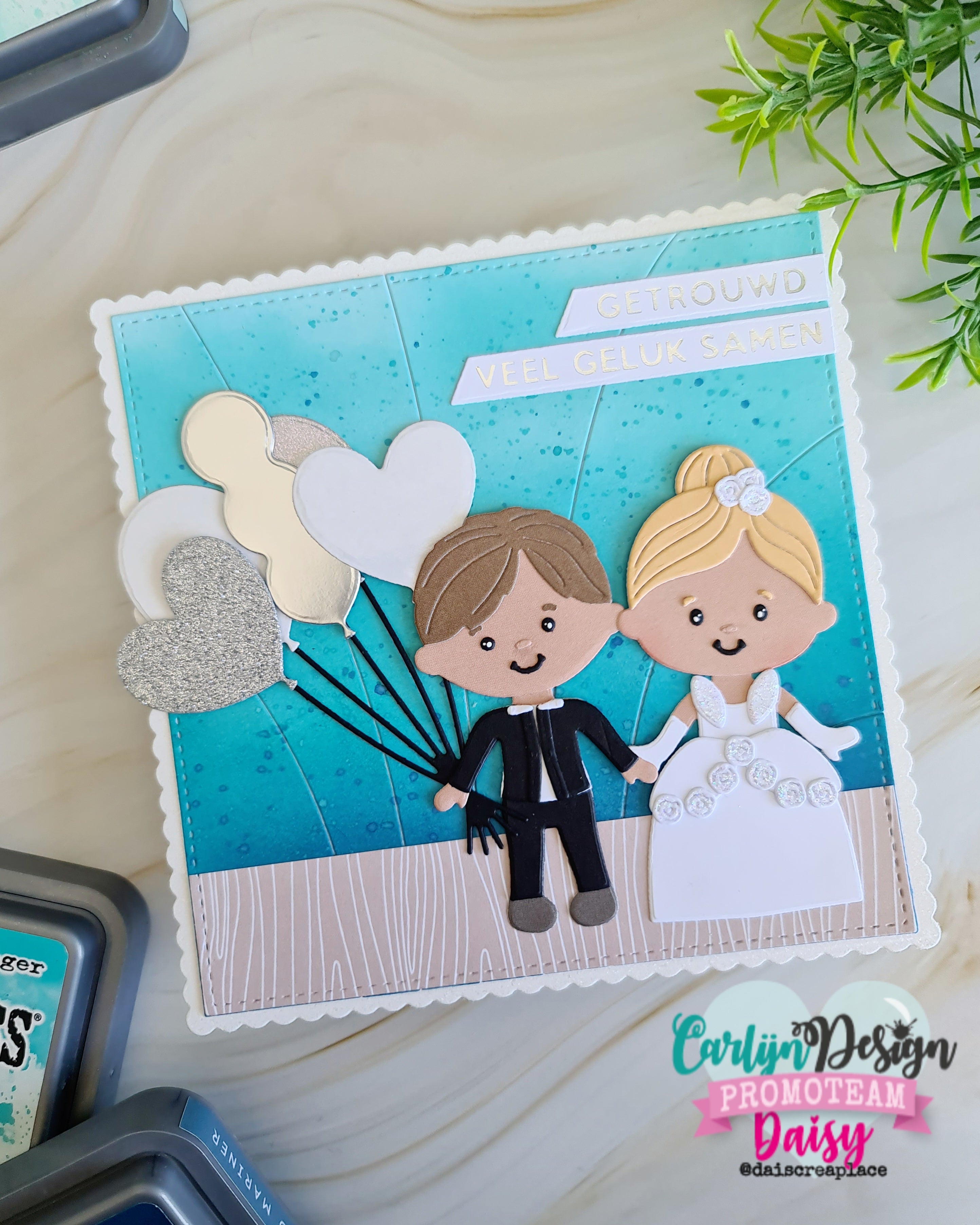 CarlijnDesign Vierkant regenboog CDSN-0303 dies 13x13