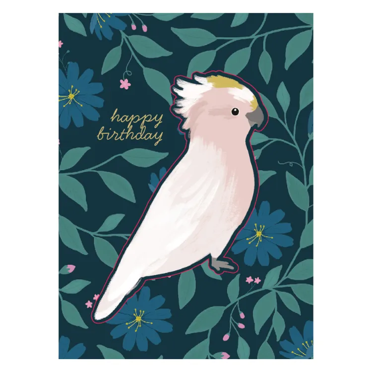 KaiserCraft Bird Song gratulasjonskort galah 5x7 blankt