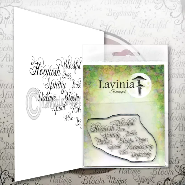 Lavinia Words of Spring LAV593 stempel vårtekst