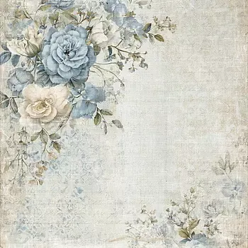Reprint Hip Hip Hooray Corner Roses mønsterpapir 12x12