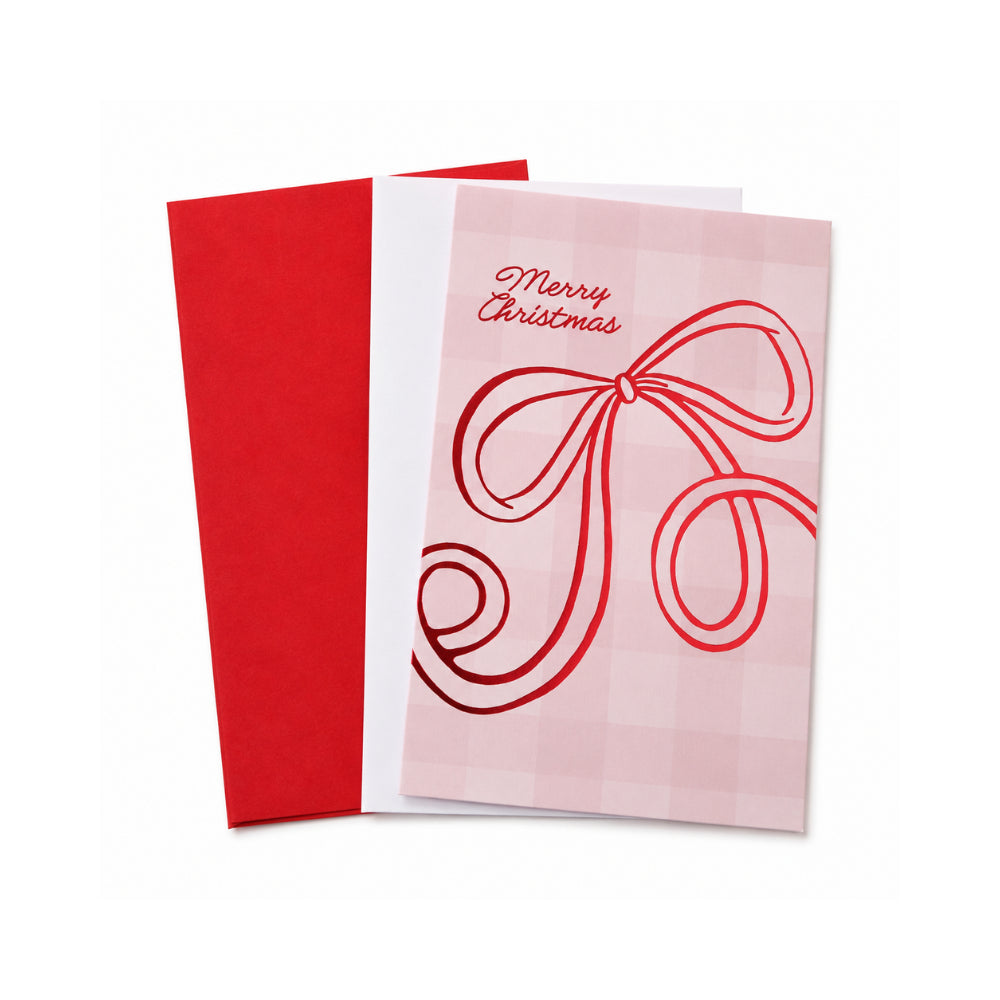 KaiserCraft Christmas Pretty Bows gavepose medium sett med kort