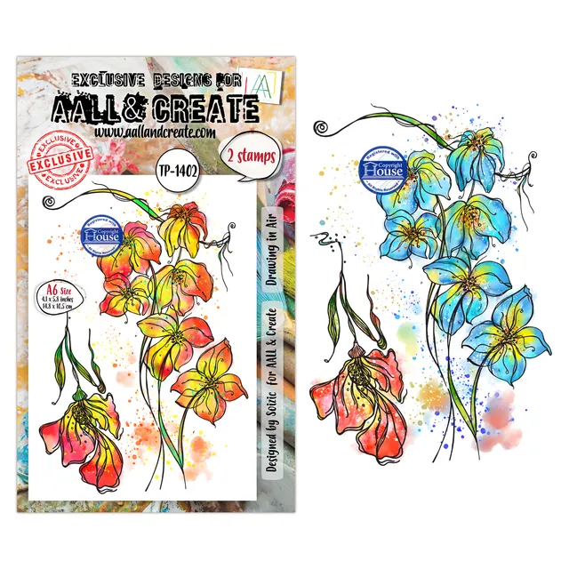 AALL & Create TP-1402 stempelsett Drawing in Air A6