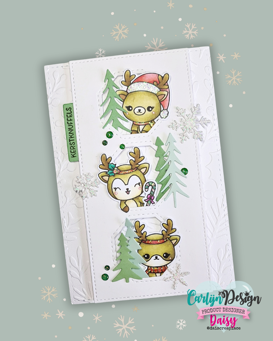 CarlijnDesign Åttekant Jul CDSN-0324 dies julemotiver