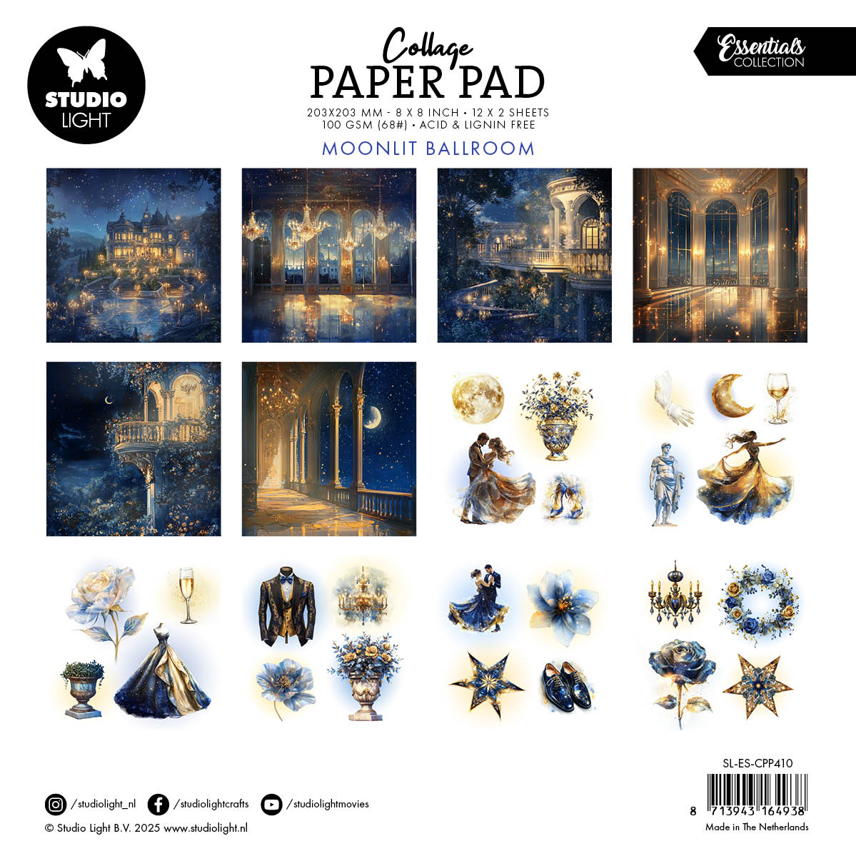 Studio Light Essentials collageblokk moonlit ballroom 24 ark