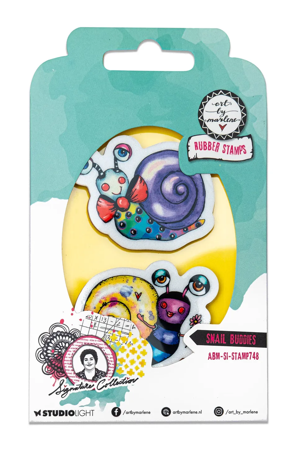 Studio Light Art by Marlene stempel Snail buddies 46x77 mm