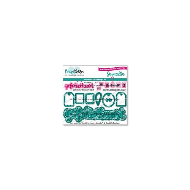 CarlijnDesign CDSN-0255 dies Gefelicitaart labels