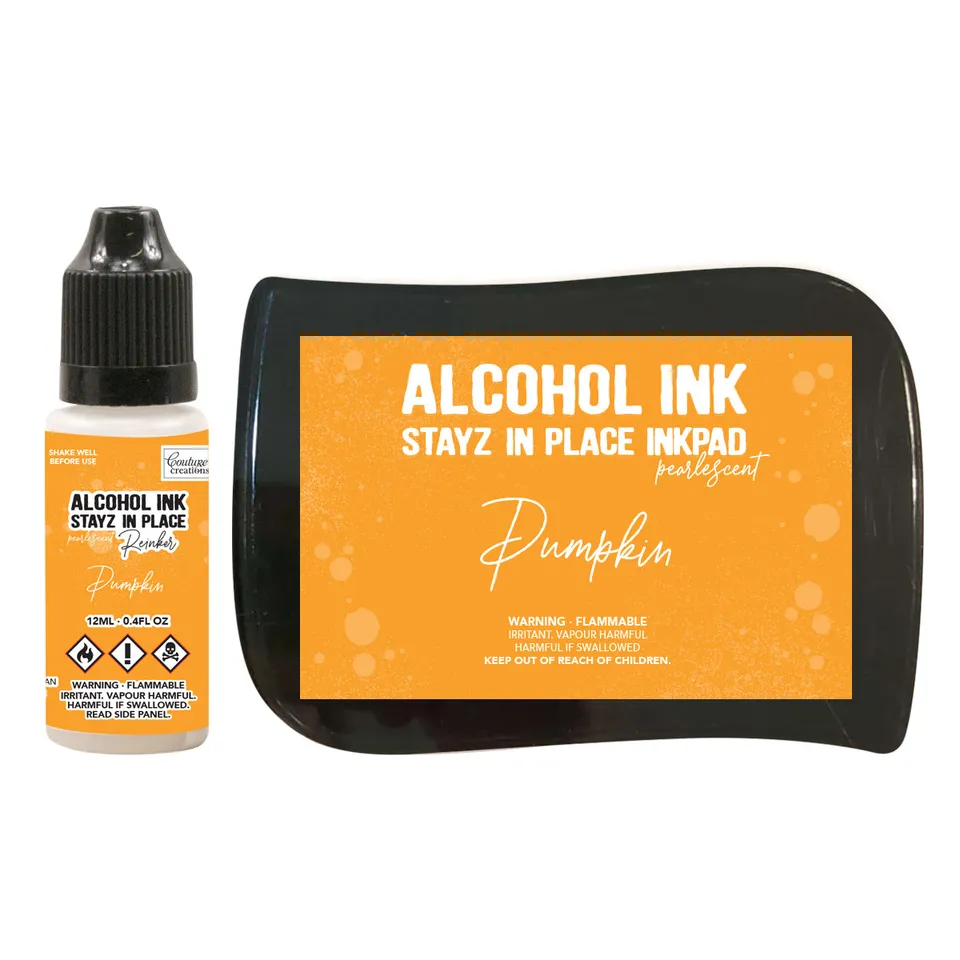 Couture Creations Stayz in Place stempelpute pumpkin pearlescent med refill
