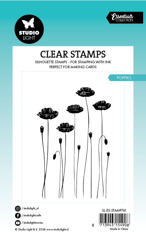 Studio Light Essentials Poppies stempel valmue