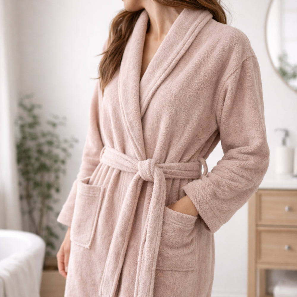KaiserCraft Serenity Bath Robe badekåpe rose myk