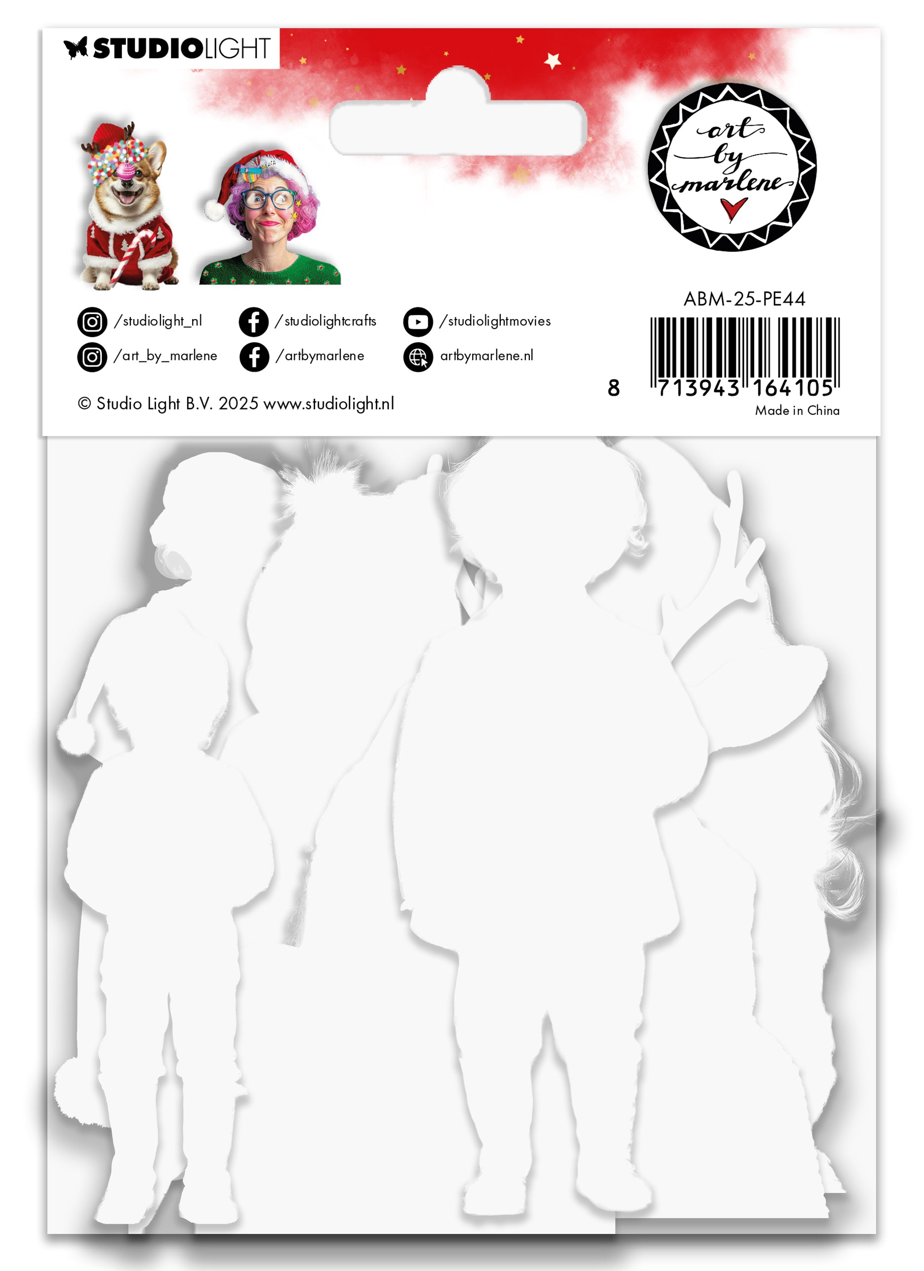 Art by Marlene X-mas Party paper elements 32 deler