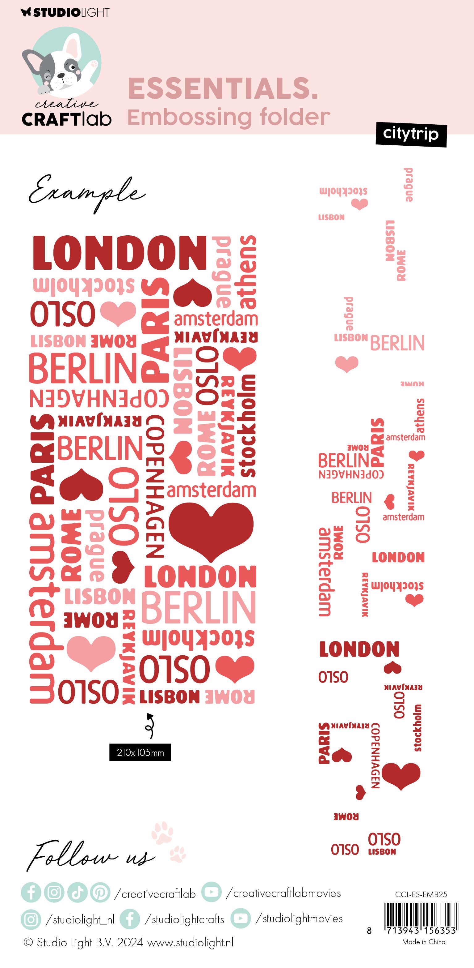 Studio Light Creative Craftlab Citytrip pregefolder by